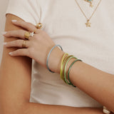 Bracelet Bouddhiste  Ikita Botanica - Lot de 5 joncs fins