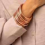 Bracelet Bouddhiste épais - Champagne + Carte Bonne fête Maman