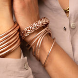 Bracelet Bouddhiste fin - Champagne + Carte Bonne Fête maman