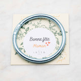 Bracelet Bouddhiste épais - Bleu ciel + Carte Bonne fête Maman