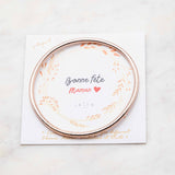 Bracelet Bouddhiste fin - Champagne + Carte Bonne Fête maman