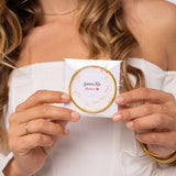 Bracelet Bouddhiste fin - Argenté + Carte Bonne Fête maman