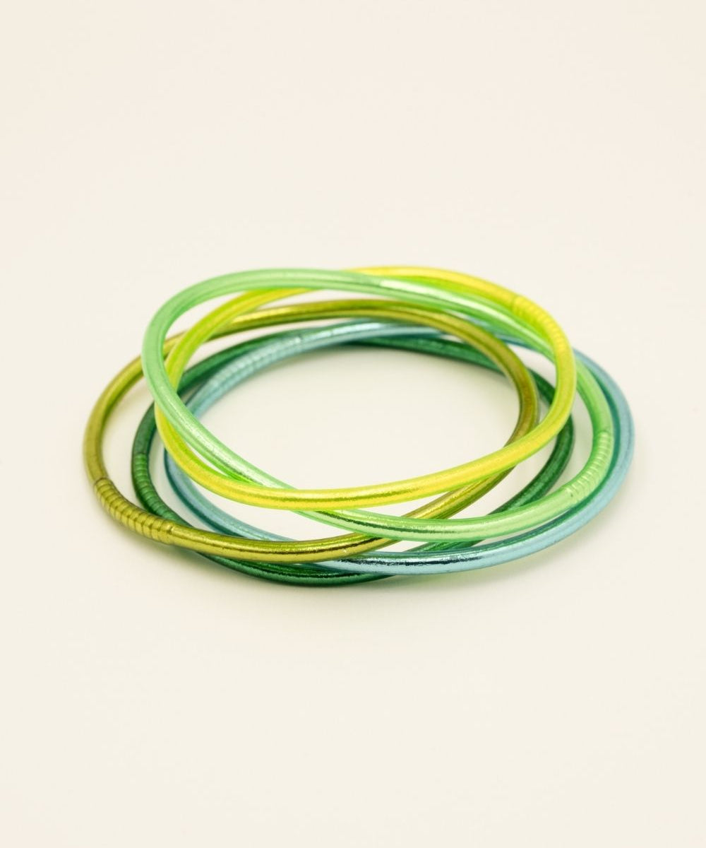 Bracelet Bouddhiste  Ikita Botanica - Lot de 5 joncs fins