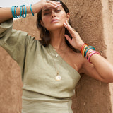 Bracelet Bouddhiste Rainbow Ikita Lot de 7 - épais