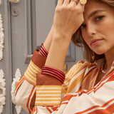 Bracelet Bouddhiste épais - Rouge Foncé