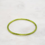 Bracelet Bouddhiste fin - vert olive + Carte Bonne Fête maman
