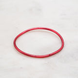 Bracelet Bouddhiste fin - Rouge foncé + Carte Bonne Fête maman