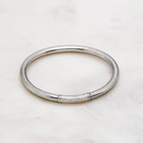 Bracelet Bouddhiste épais - Dark silver + Carte Bonne fête Maman