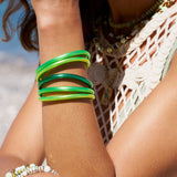Bracelet Bouddhiste Rainbow Ikita Lot de 5 - Vert