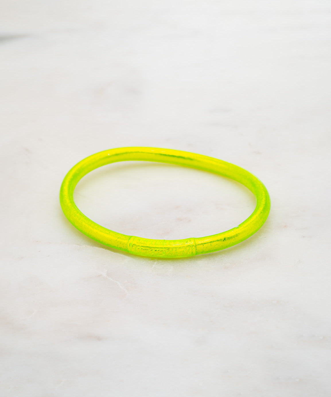 Bracelet Bouddhiste épais - Jaune fluo + Carte Bonne fête Maman