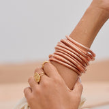 Bracelet Bouddhiste épais - Champagne