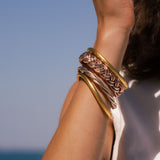 Bracelet Bouddhiste torsadé - Rose Gold