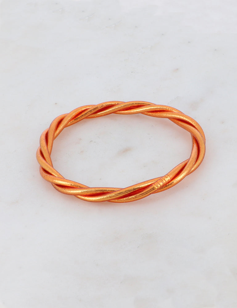 Bracelet Bouddhiste torsadé - Dark Copper