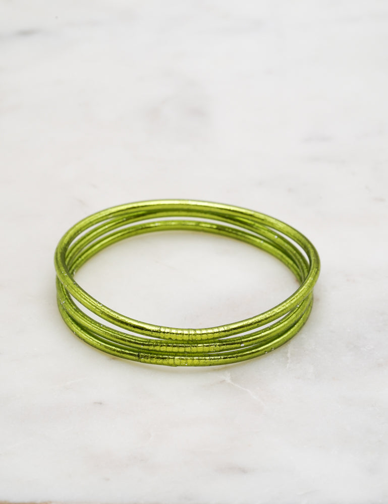 Bracelet Bouddhiste fin - Vert olive