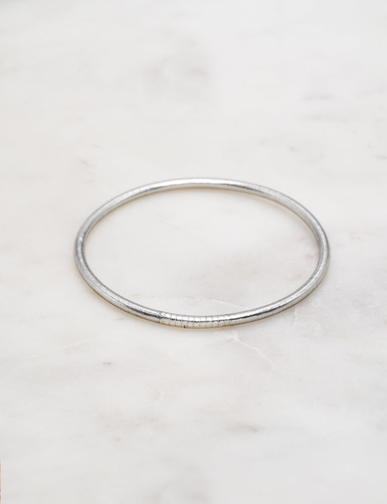 Bracelet Bouddhiste fin - Dark silver