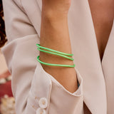 Bracelet Bouddhiste fin - Vert fluo