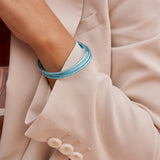 Bracelet Bouddhiste fin - Bleu ciel